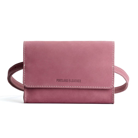  Foxglove | Petite bag with magnetic flap closure and adjustable belt strap