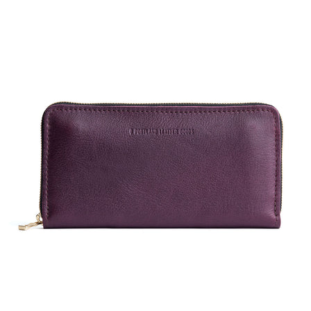 All Color: Plum | leather handmade wallet