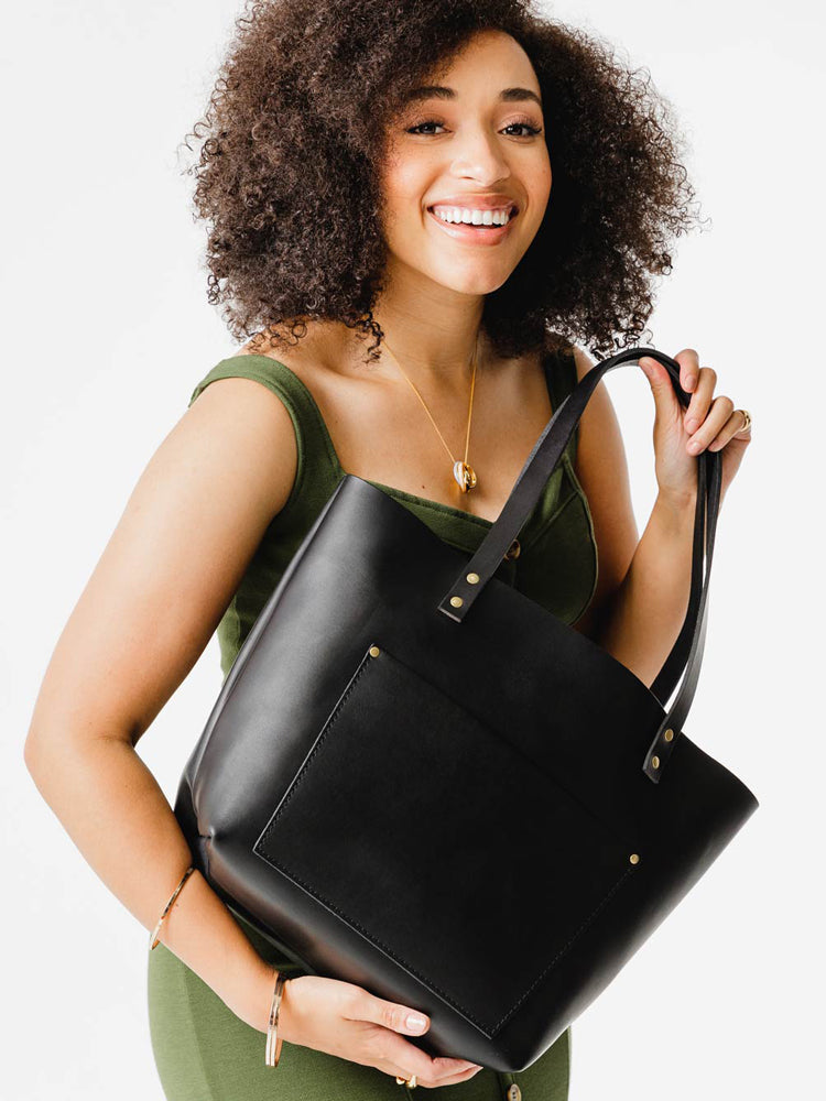 Classic Leather Tote Bag