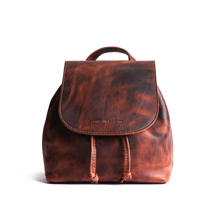 All Color: Lava | Slouchy leather bucket backpack