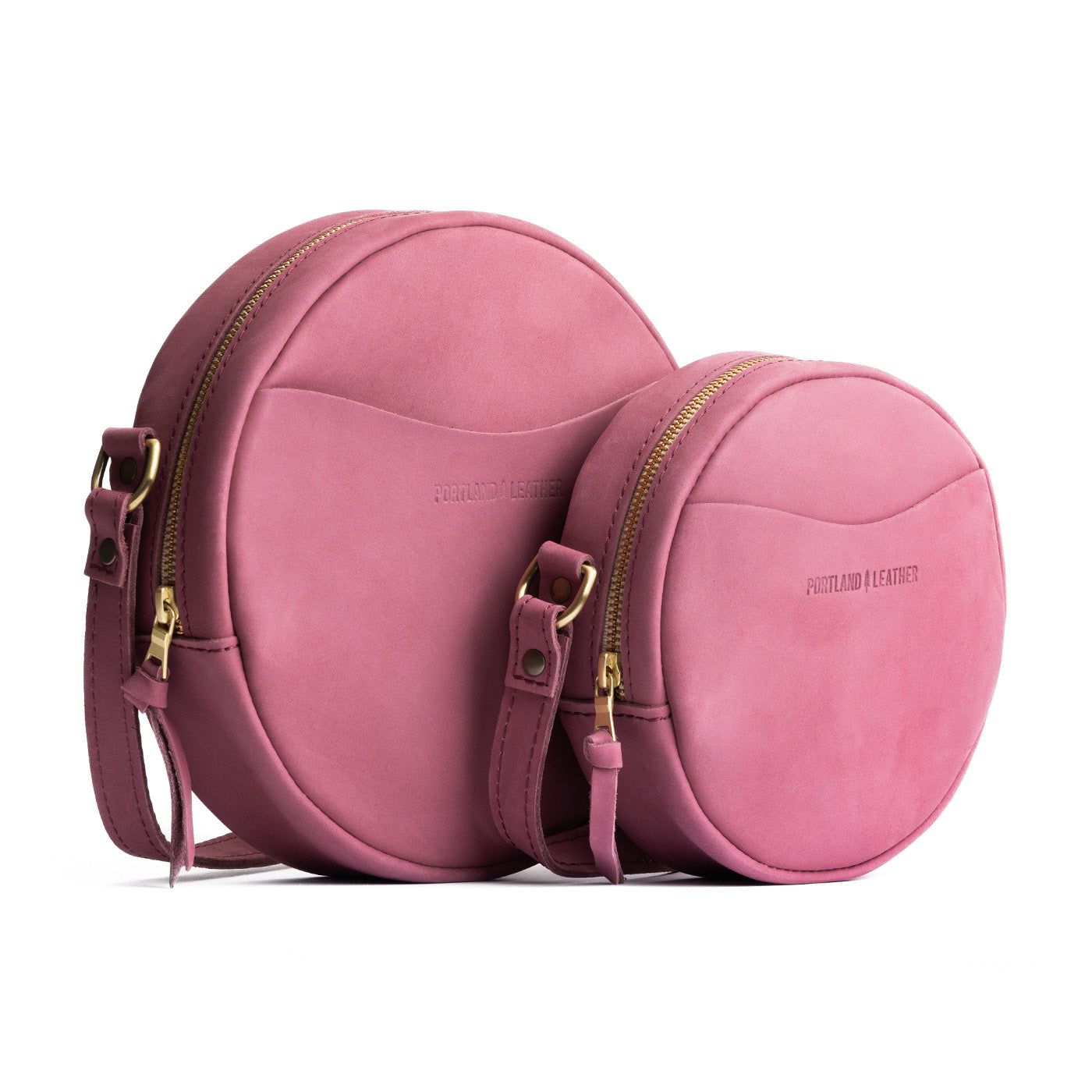 Foxglove | Circle shaped crossbody bag with top zipper