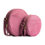 Foxglove | Circle shaped crossbody bag with top zipper