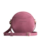 Foxglove Small | Circle shaped crossbody bag with top zipper