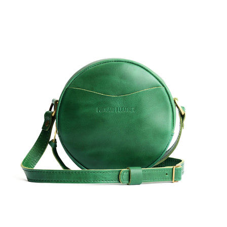 Cowboy Mint*Large | Circle shaped crossbody bag with top zipper