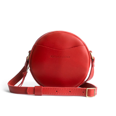 Ruby*Small | Circle shaped crossbody bag with top zipper