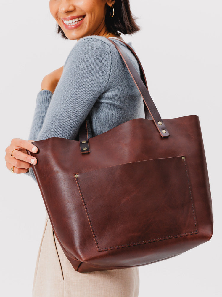 Classic Leather Tote Bag