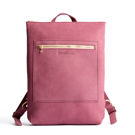 All Color: Foxglove | Rectangular slim leather backpack