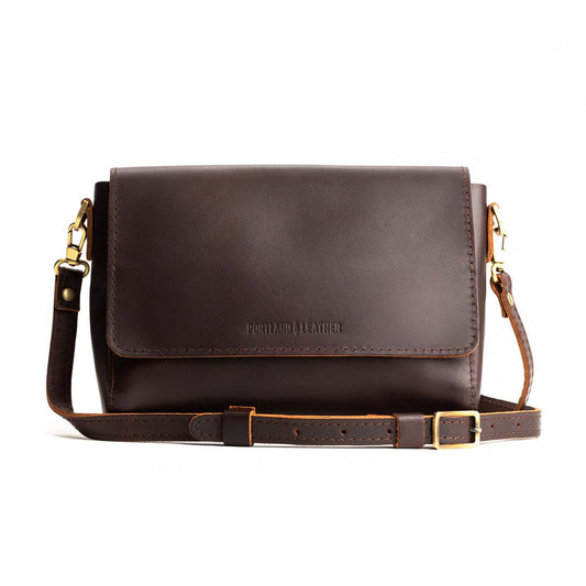 Grizzly*Medium  | Leather Crossbody Bag with Magnetic Messenger Bag Closure