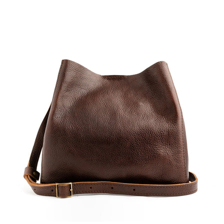  Coldbrew | symmetrical bucket bag with latch closure and removable crossbody strap