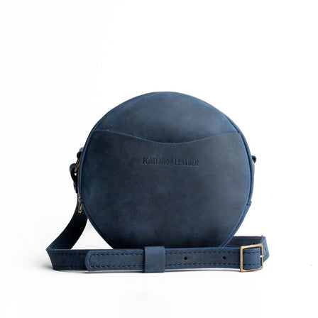 Deep Water*Small | Circle shaped crossbody bag with top zipper