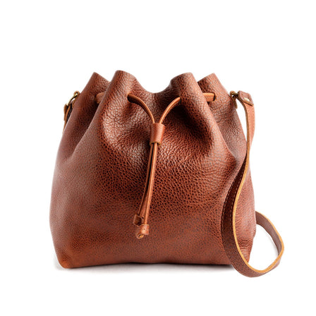 Nutmeg | Slouchy crossbody bag with drawstring closure