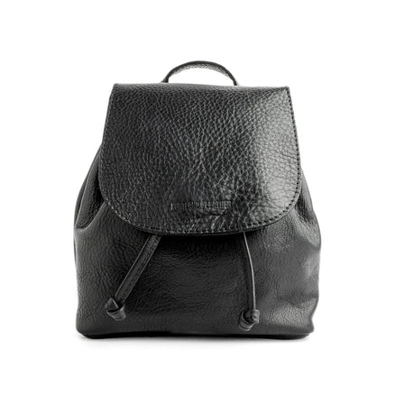 All Color: Pebbled--black | Slouchy leather bucket backpack