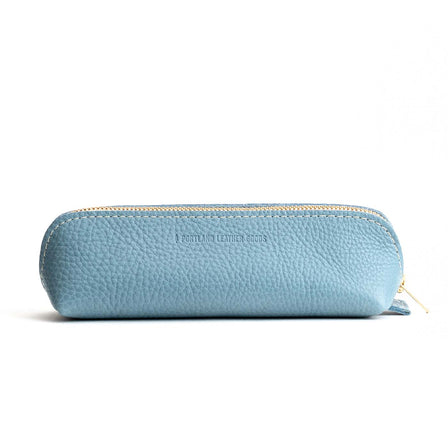 All Color: Dream | Leather pouch with curved seams and top zipper